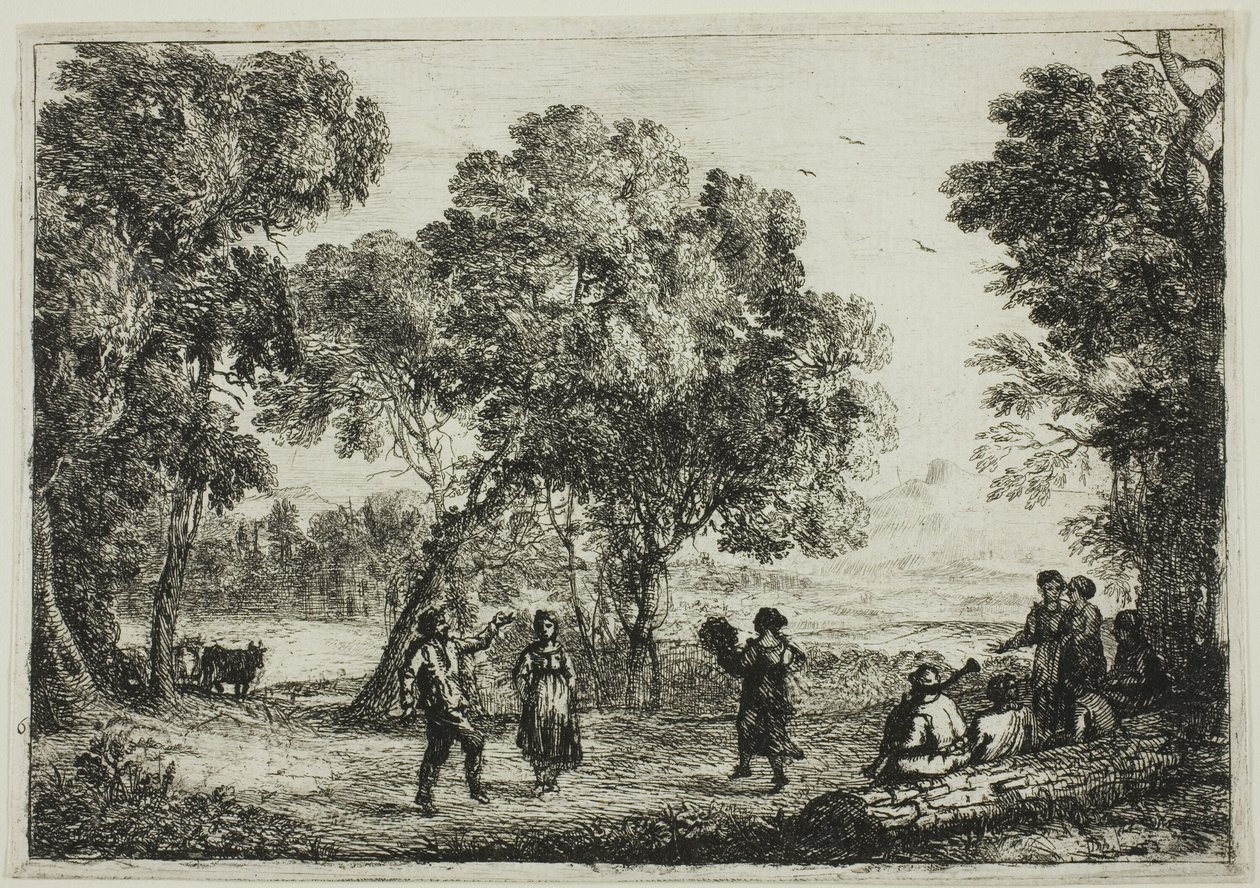 Countrydansen av Claude Lorrain
