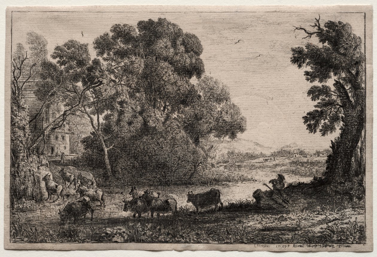 The Cowherder. av Claude Lorrain