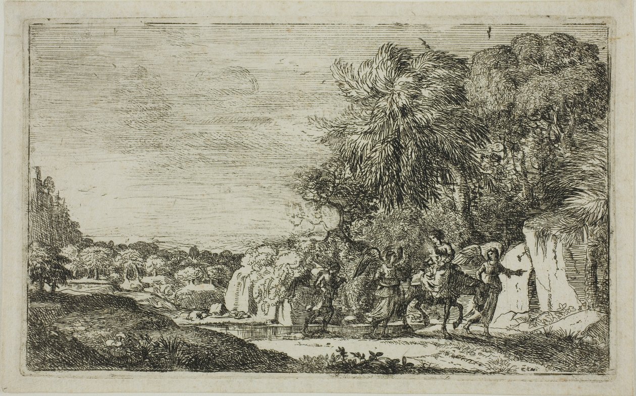 Flykten til Egypt av Claude Lorrain