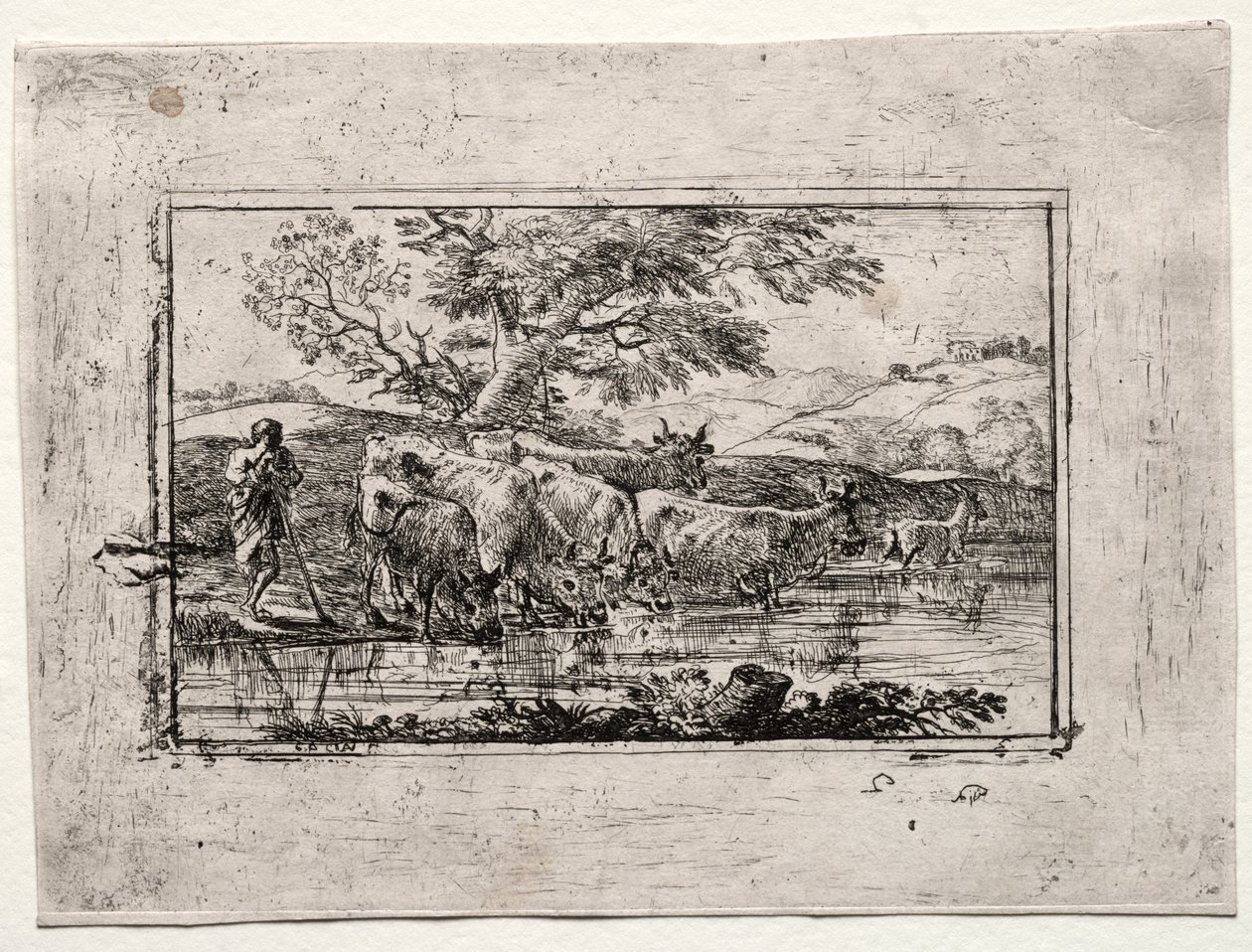 flokken på vanningsplassen av Claude Lorrain