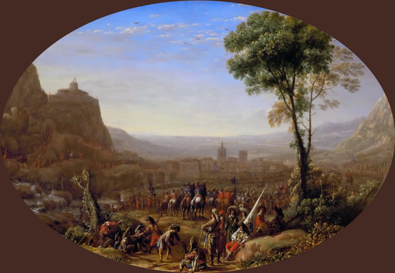 Susa-passet tatt av Louis XIII i 1629, ca 1631. av Claude Lorrain
