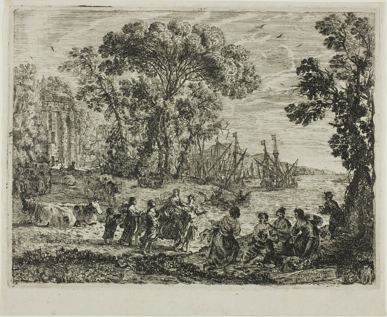 Voldtekten av Europa av Claude Lorrain