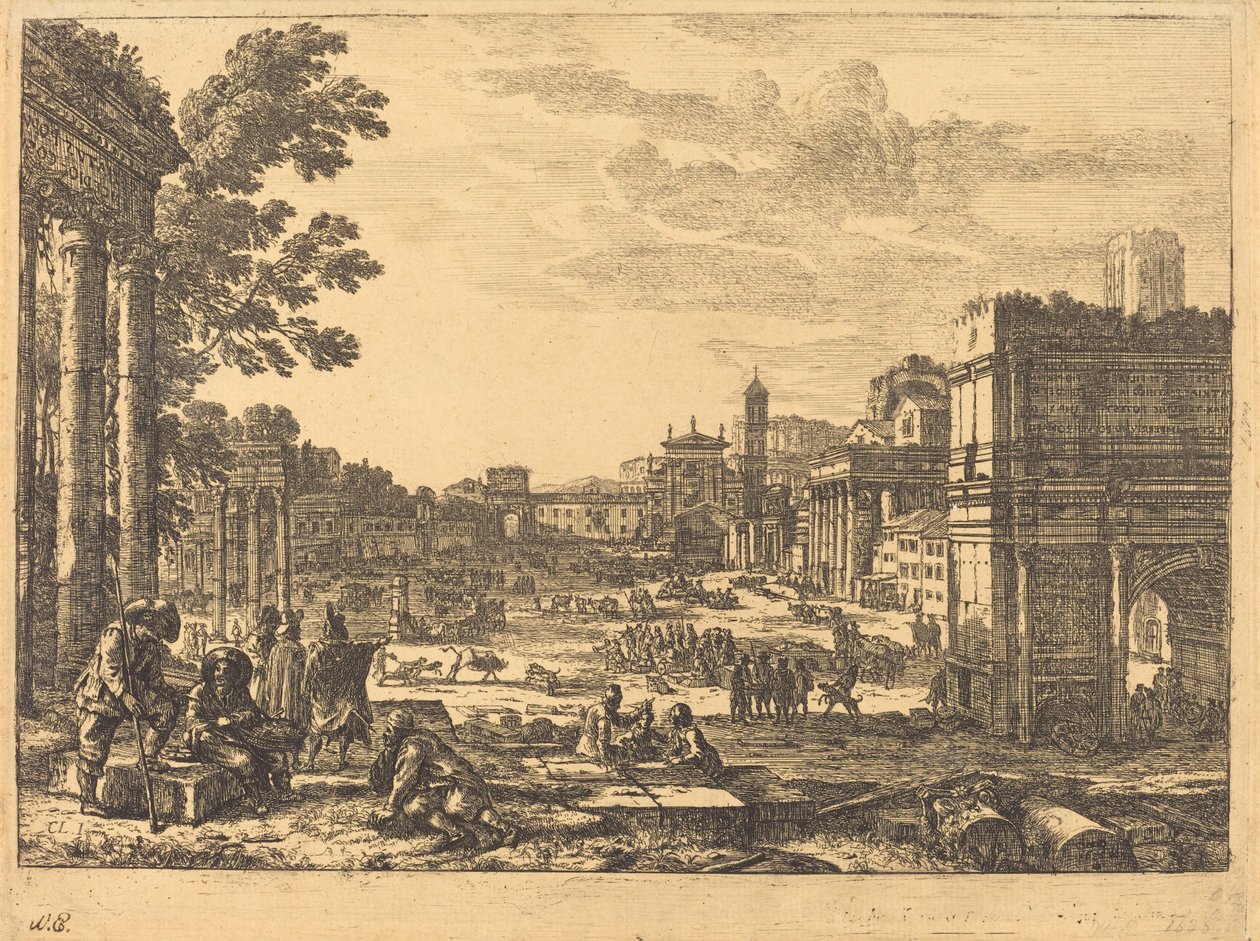 Forum Romanum (Le Campo Vaccino) av Claude Lorrain