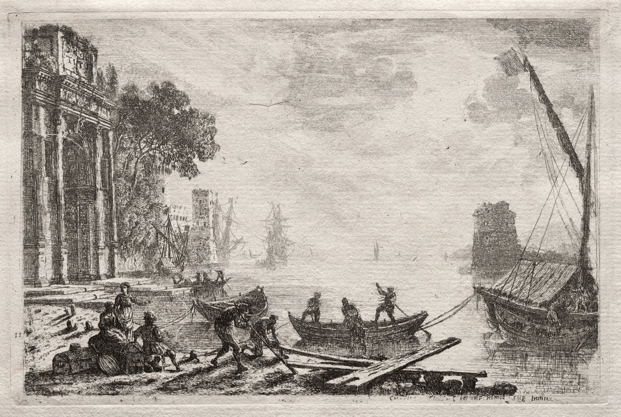 Solnedgangen, 1634. av Claude Lorrain