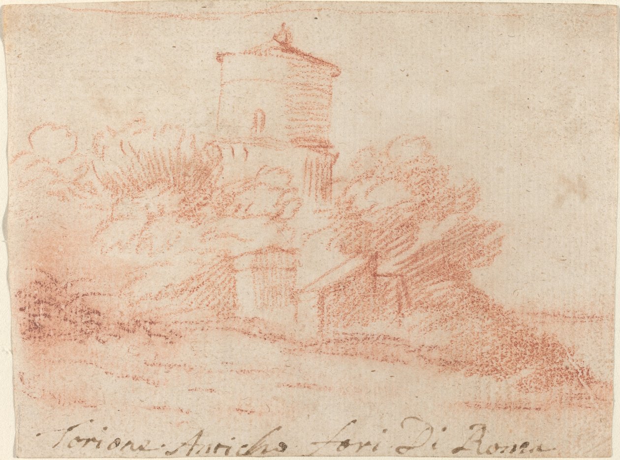 Det gamle Forum Romanum-tårnet av Claude Lorrain