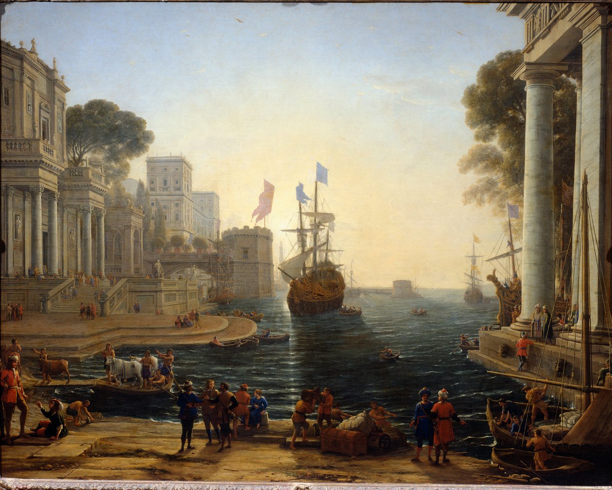 Ulysse presenterer Chryseis for faren sin (Painting av Claude Lorrain