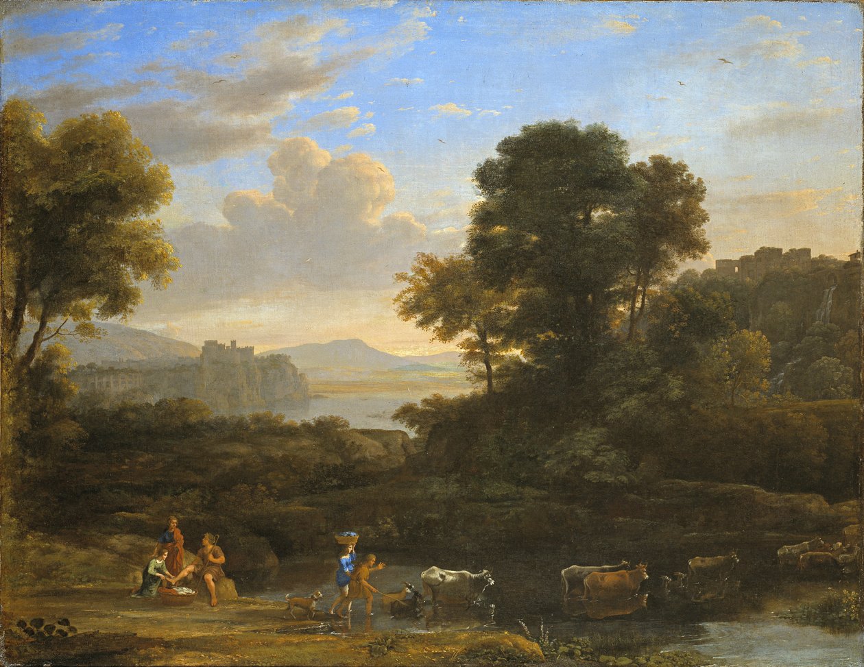 Pastoralt landskap, 1646-47 av Claude Lorrain