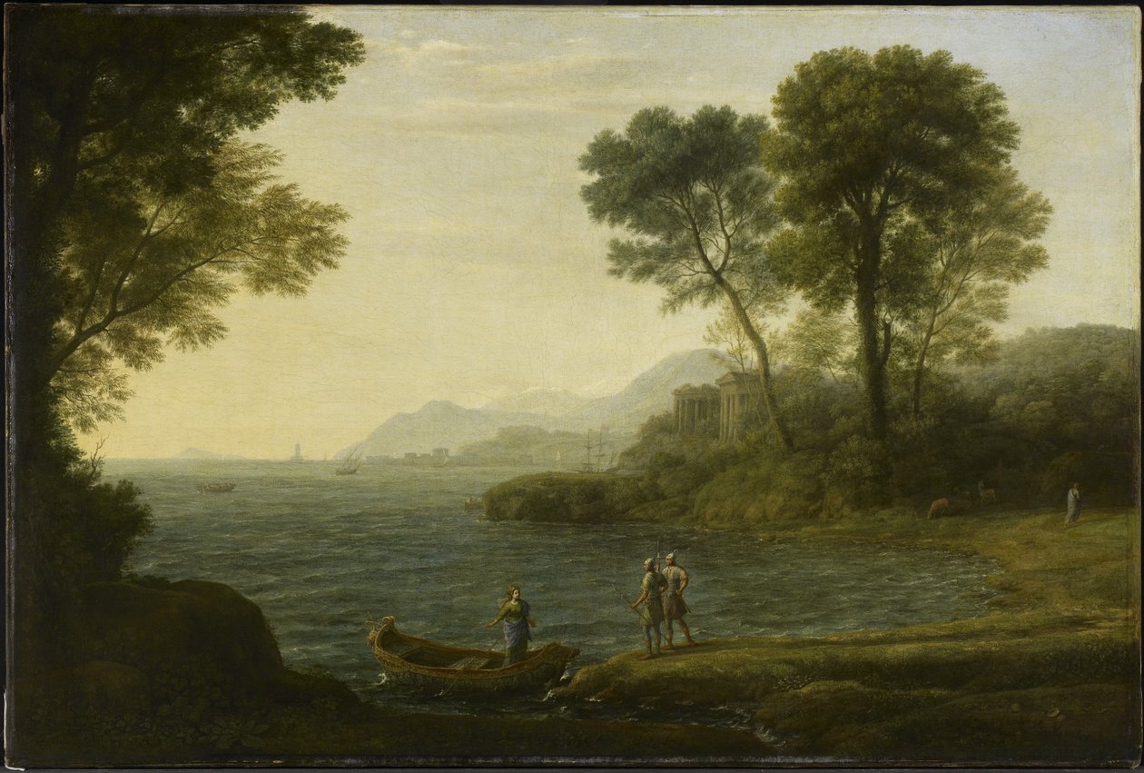 Ombordstigningen til Carlo og Ubaldo, 1667 av Claude Lorrain