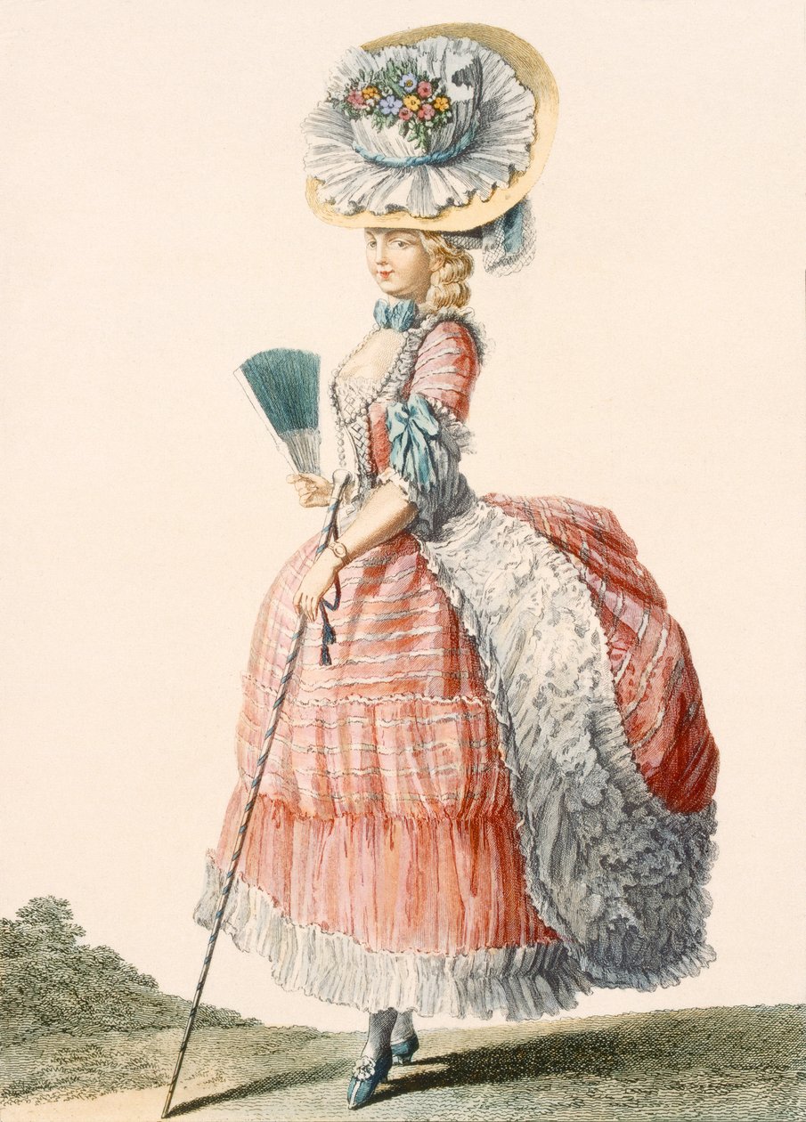 Dame promenadekjole, gravert av Dupin, plate fra 
