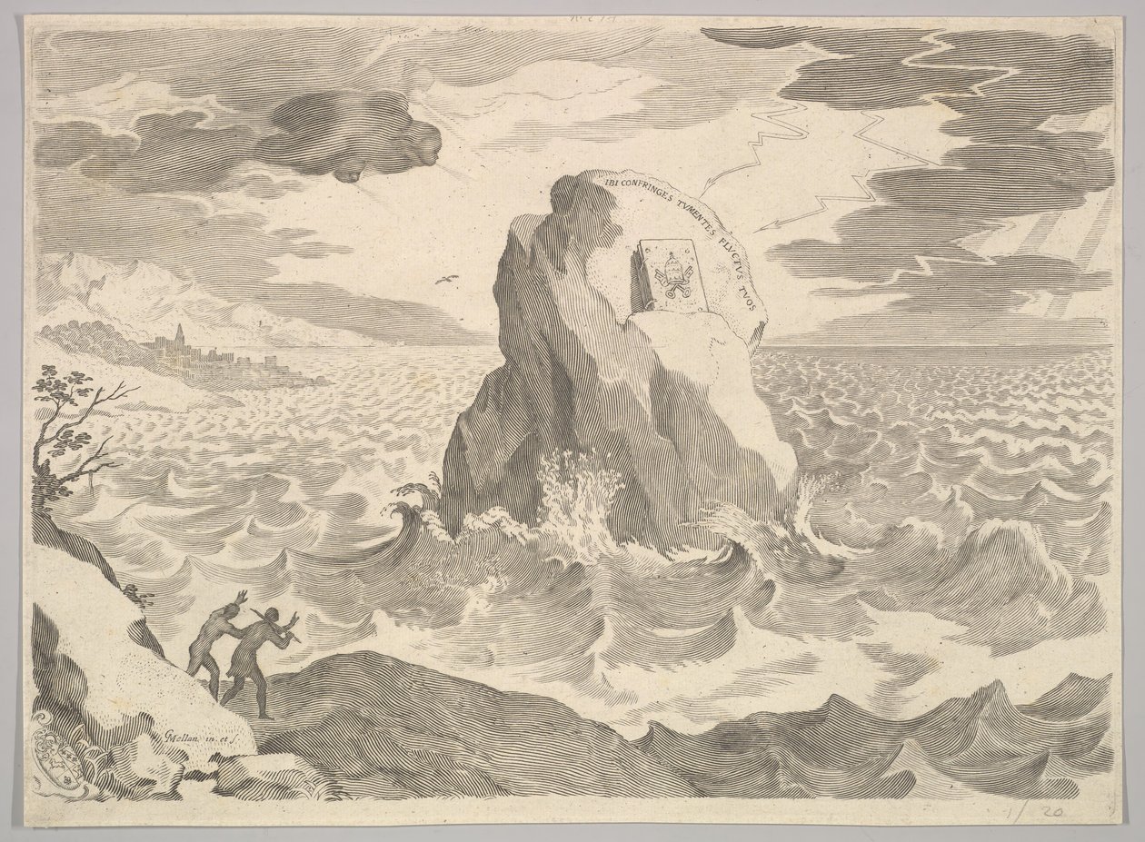 Allegory Against the Pelagian Heresy Allegory Against the Pelagian Heresy and Armo..., 1600-tallet. av Claude Mellan