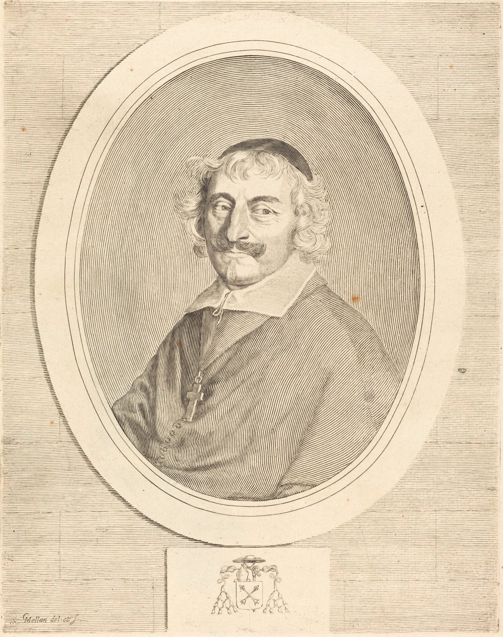 Alphonse III Delbene, biskop av Orleans av Claude Mellan