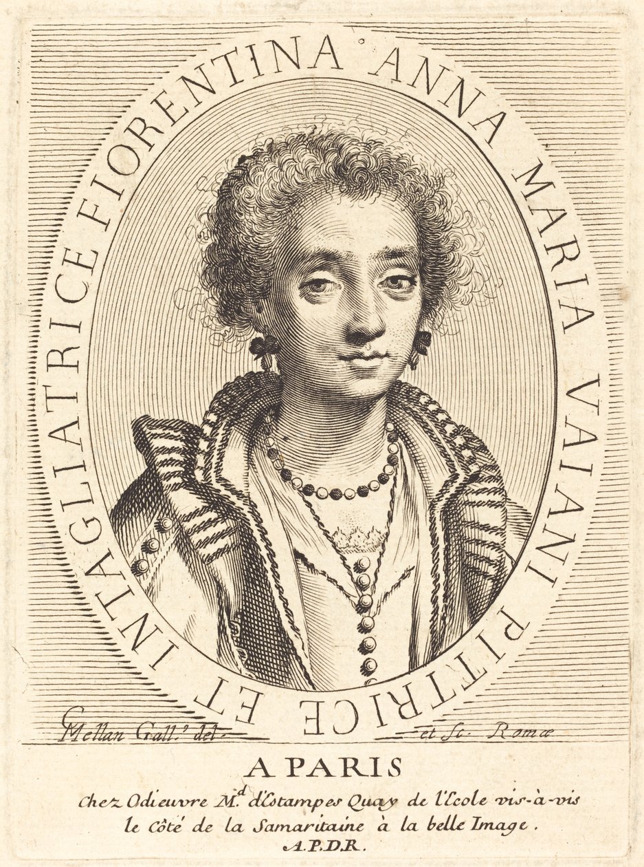 Anna Maria Vaiani av Claude Mellan