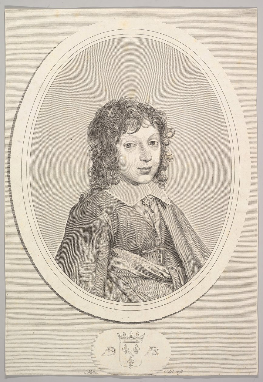 Armand de Bourbon, prins av Conti. av Claude Mellan