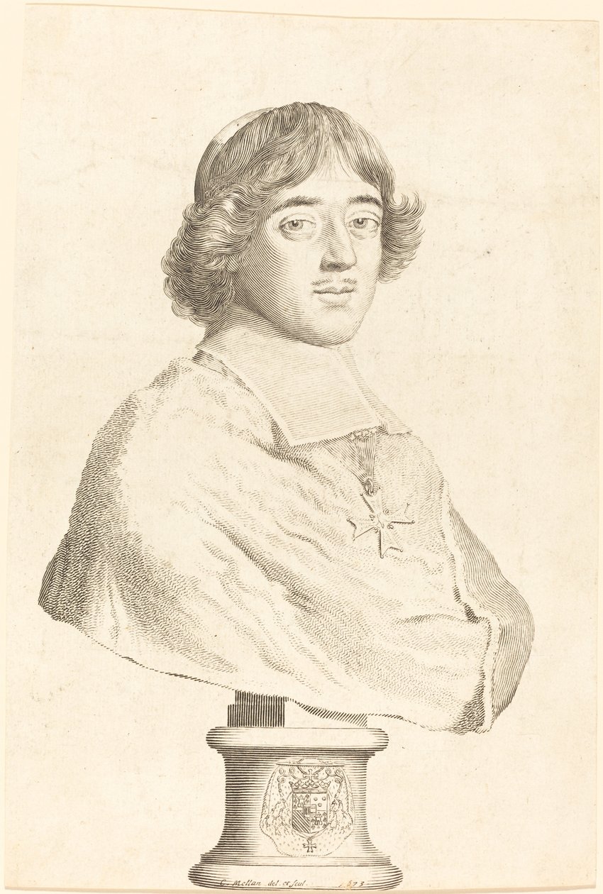 Kardinal av Bouillon av Claude Mellan
