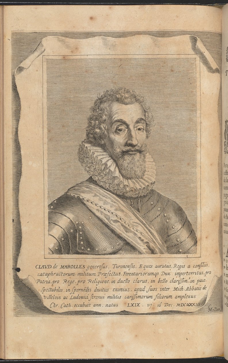 Claude av Marolles av Claude Mellan