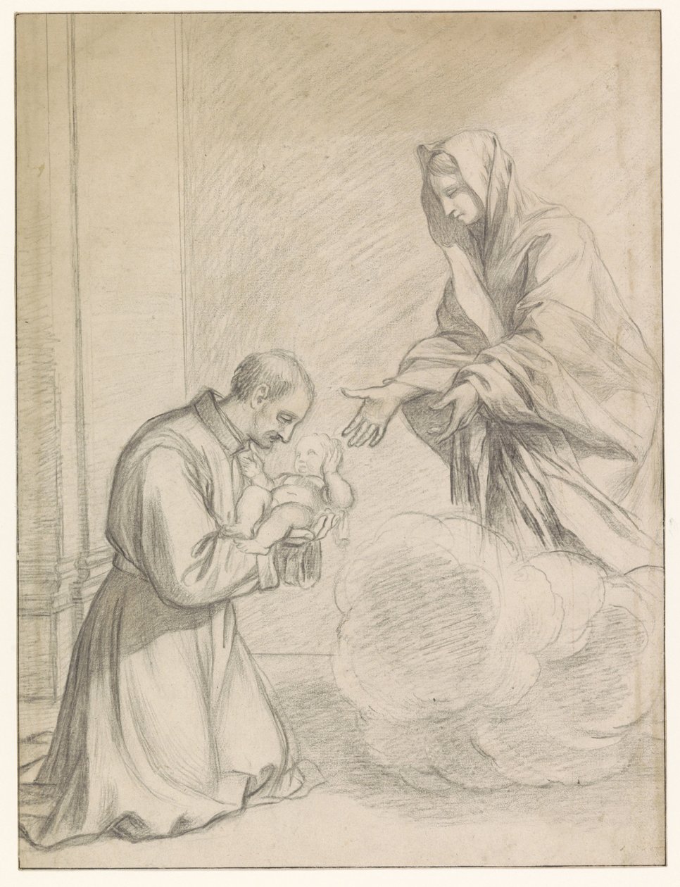 De H. Cajetanus van Thiene neemt van Maria het Christuskind in de armen   1374407   no       norwegian Successfully Translated  Original: Woman watering plants, c1951. Translat: Woman watering plants, c1951. 1153835 no norwegian Successfully Translated Ori av Claude Mellan