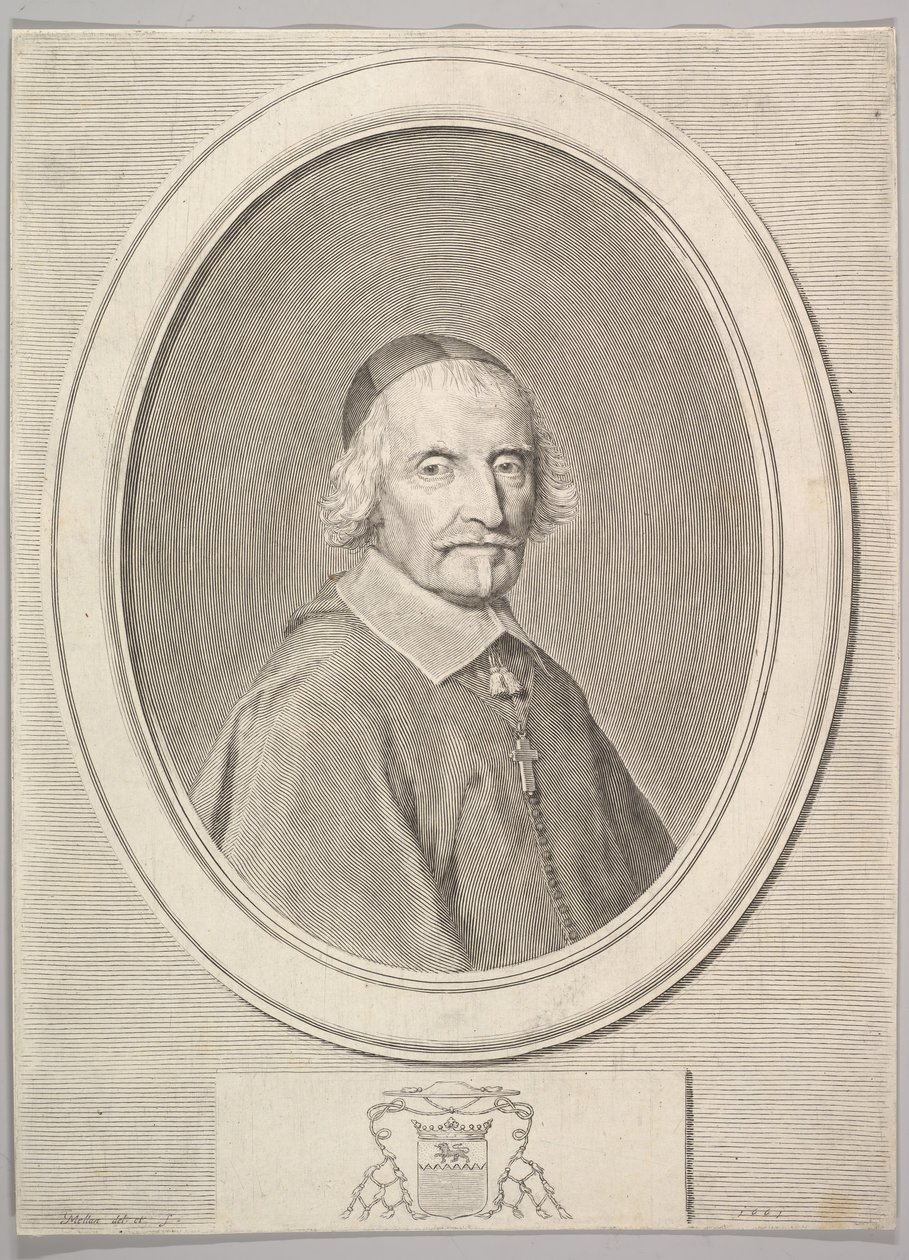 Francois de Villemontee, 1661. av Claude Mellan