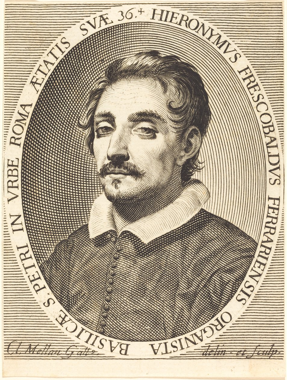 Girolamo Frescobaldi av Claude Mellan