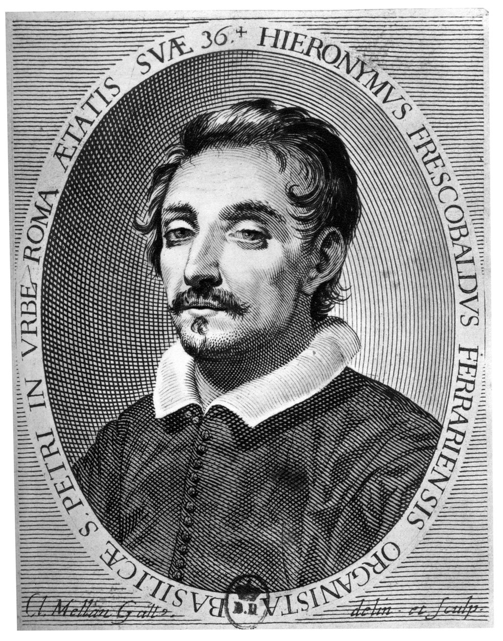 Girolamo Frescobaldi 1583 - 1643 var en musiker fra Ferrara av Claude Mellan
