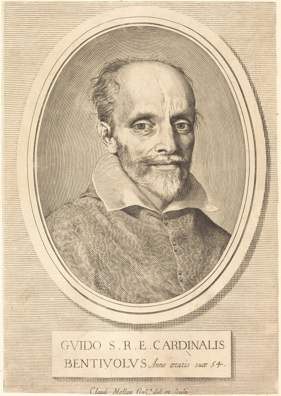 Guido Bentivoglio av Claude Mellan