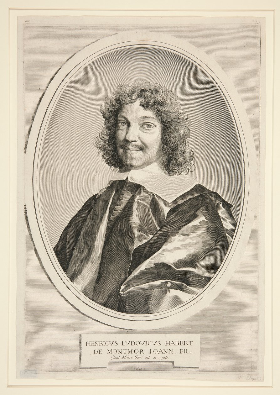 Henri Louis Habert de Montmor av Claude Mellan
