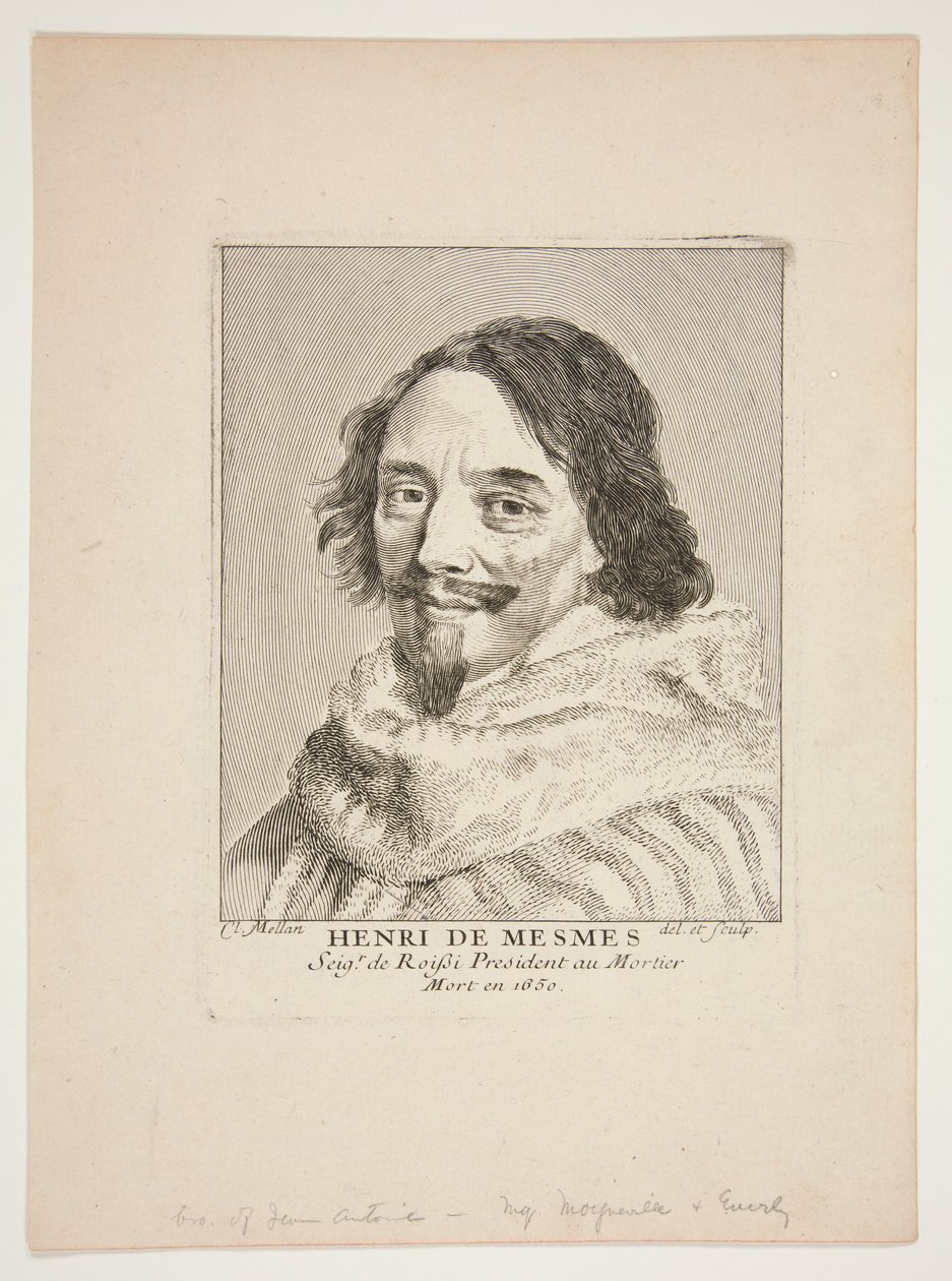 Henri de Mesmes av Claude Mellan