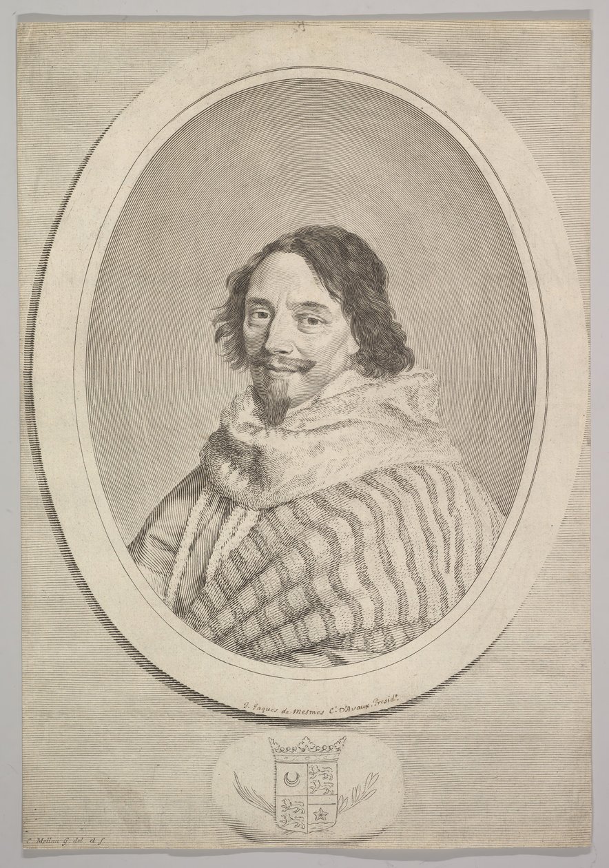 Henry de Mesmes. av Claude Mellan
