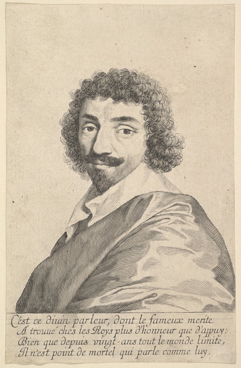 Jean-Louis Guez de Balzac, ca. 1635-37. av Claude Mellan