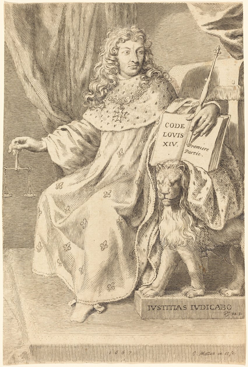 Ludvig XIV av Claude Mellan