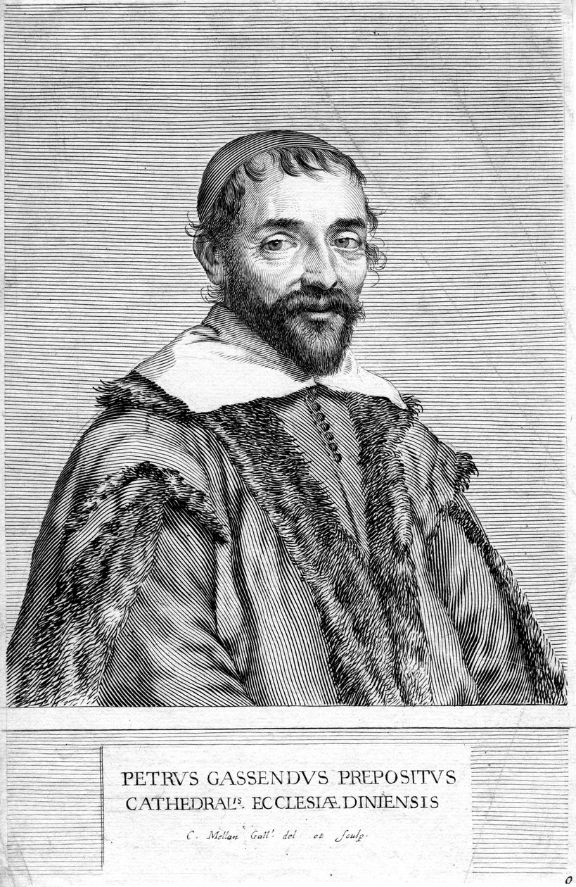 Pierre Gassendi, fransk filosof og vitenskapsmann, 1600-tallet av Claude Mellan