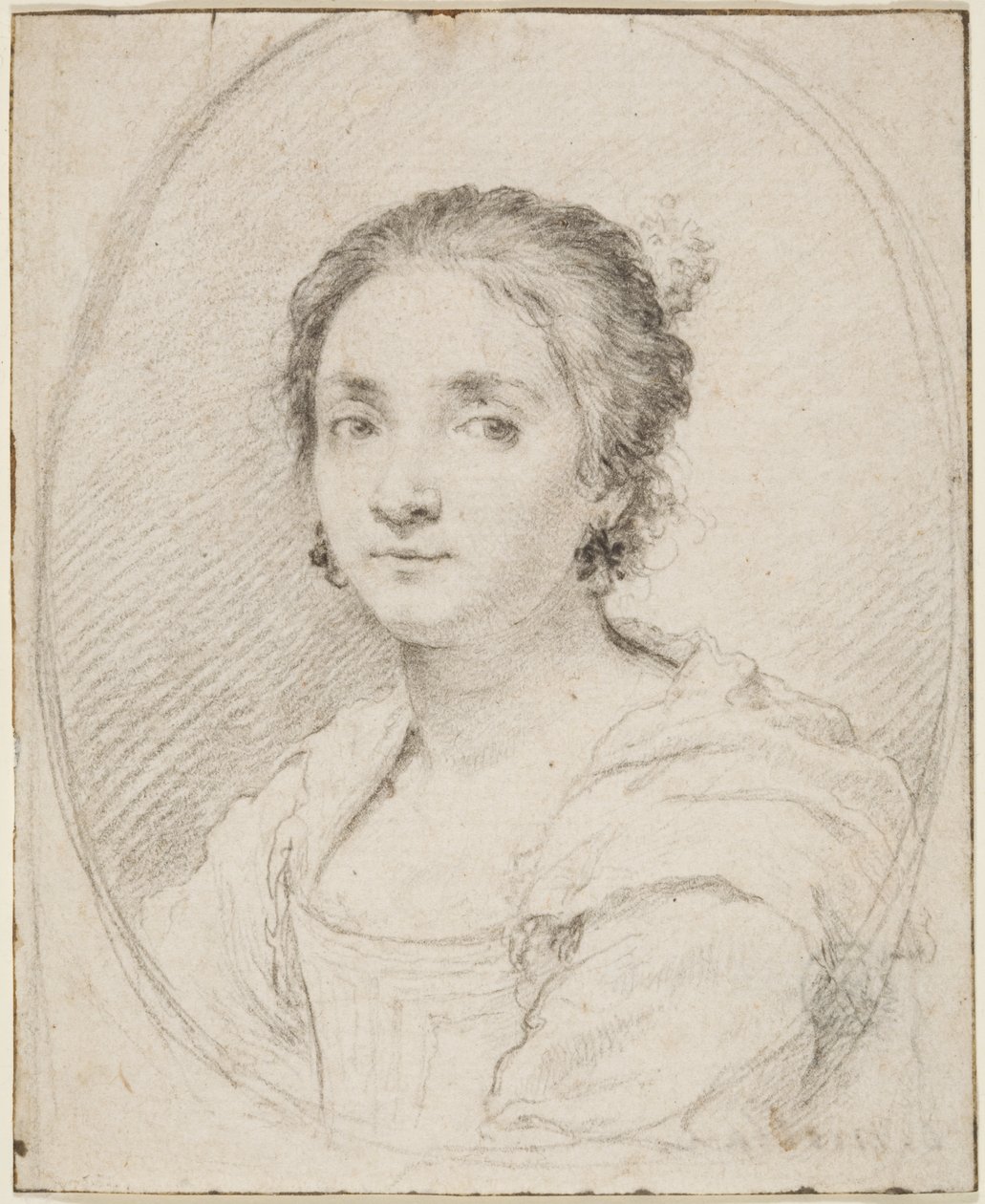 Portrett av Virginia de Vezzo da Velletri av Claude Mellan