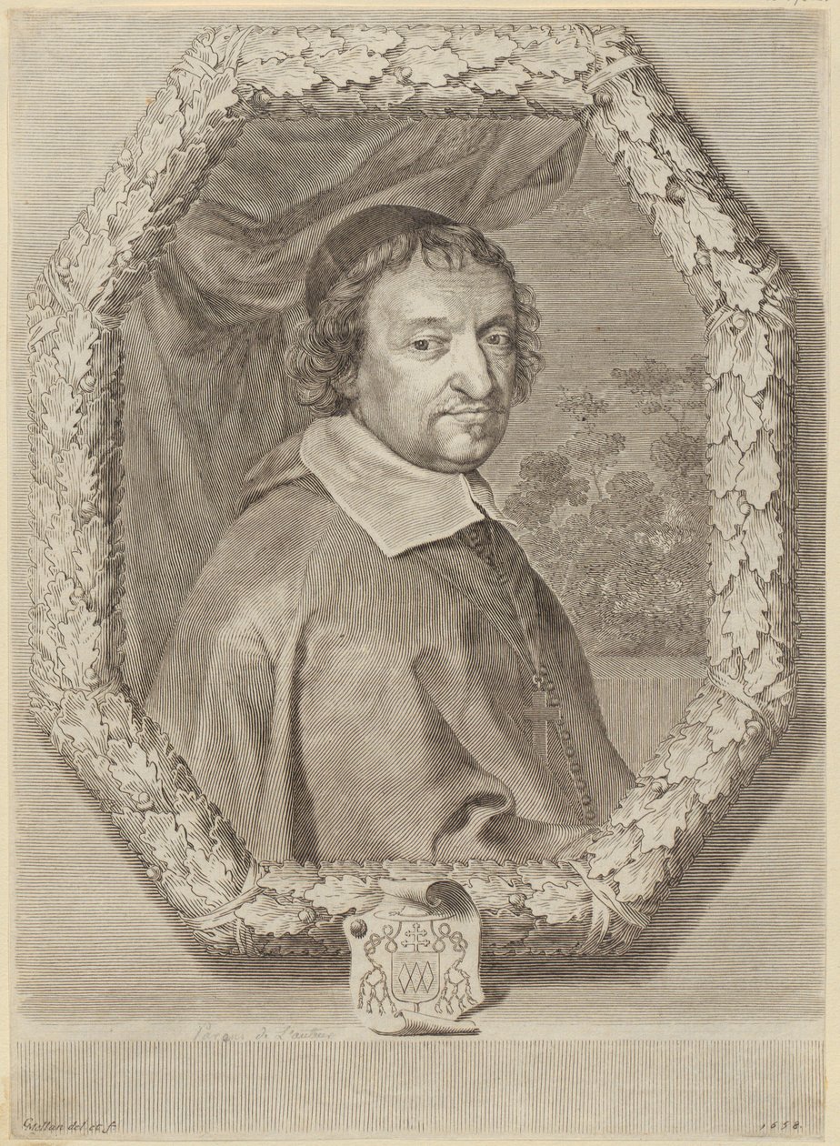 Portrett av Victor Le Bouthillier av Claude Mellan