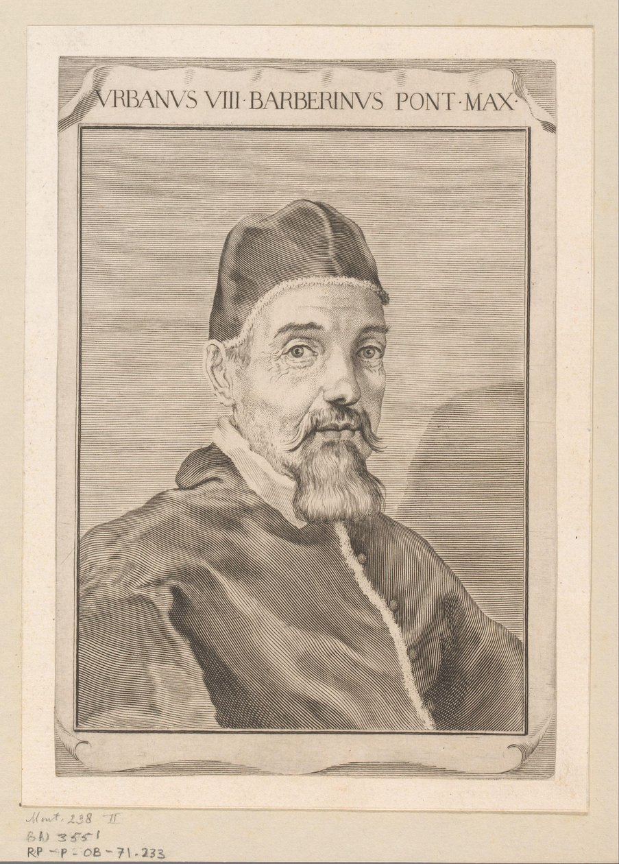Portrett av Urban VIII av Claude Mellan