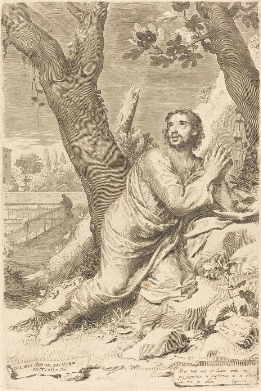 Saint Augustine av Claude Mellan