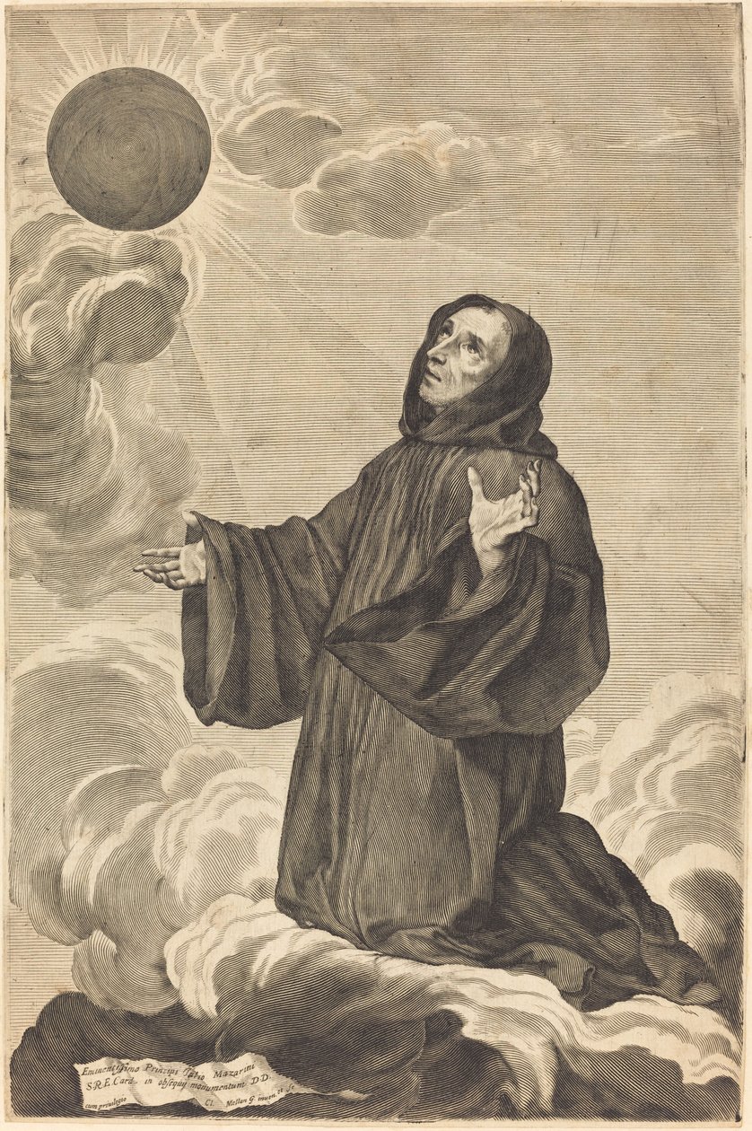 Saint Benoit av Claude Mellan