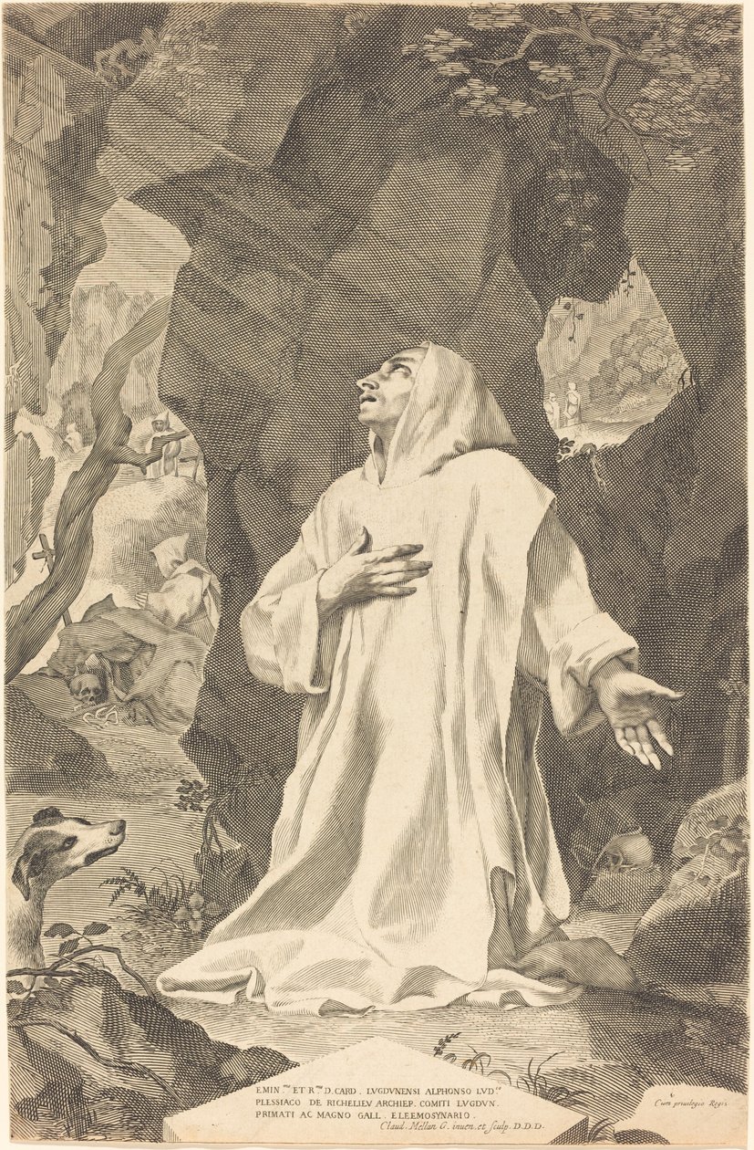 St. Bruno av Claude Mellan
