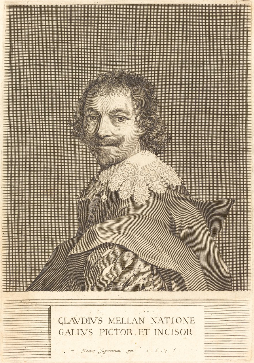 Selvportrett av Claude Mellan