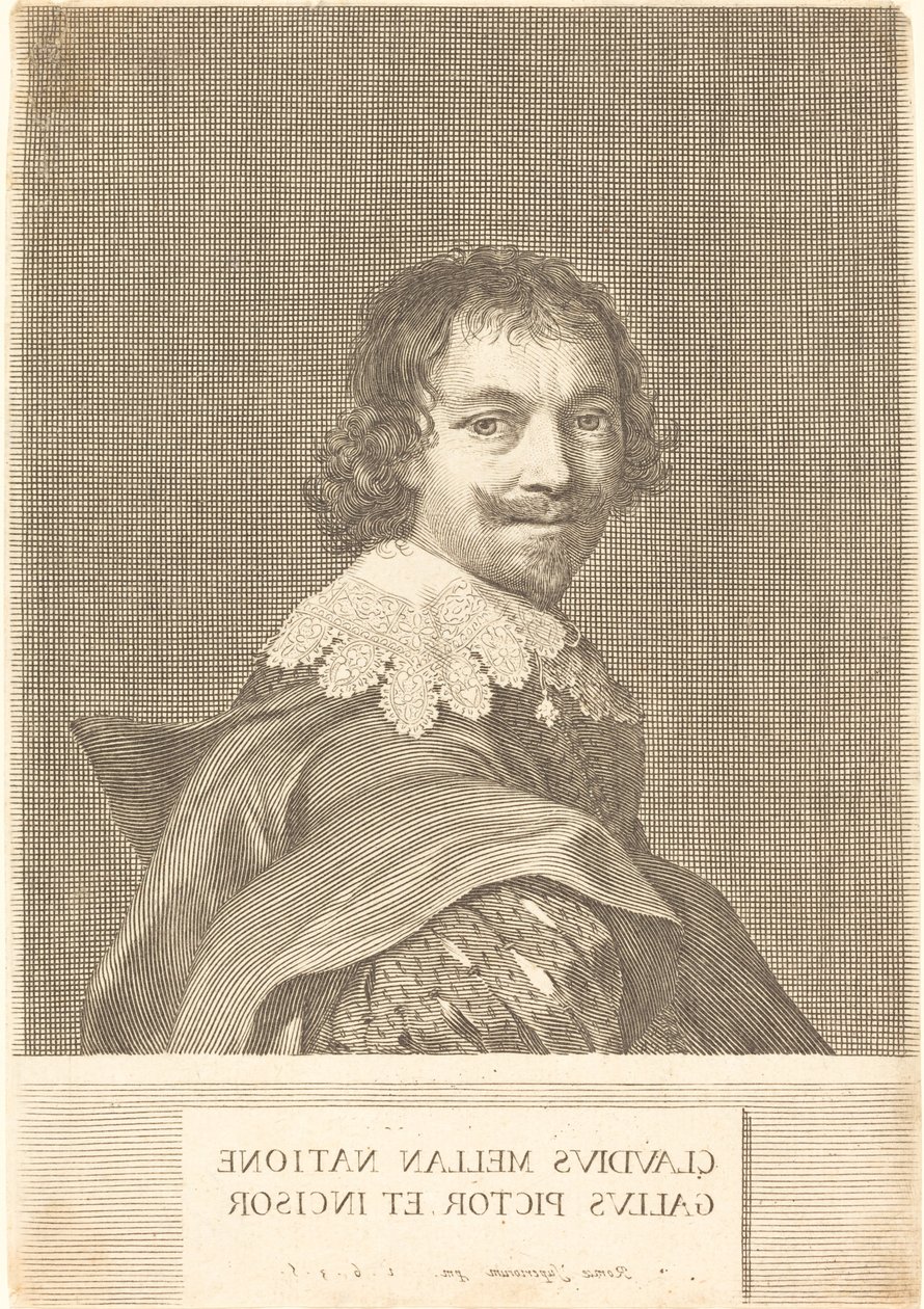 Selvportrett av Claude Mellan