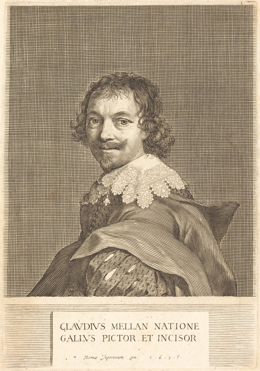 Selvportrett av Claude Mellan