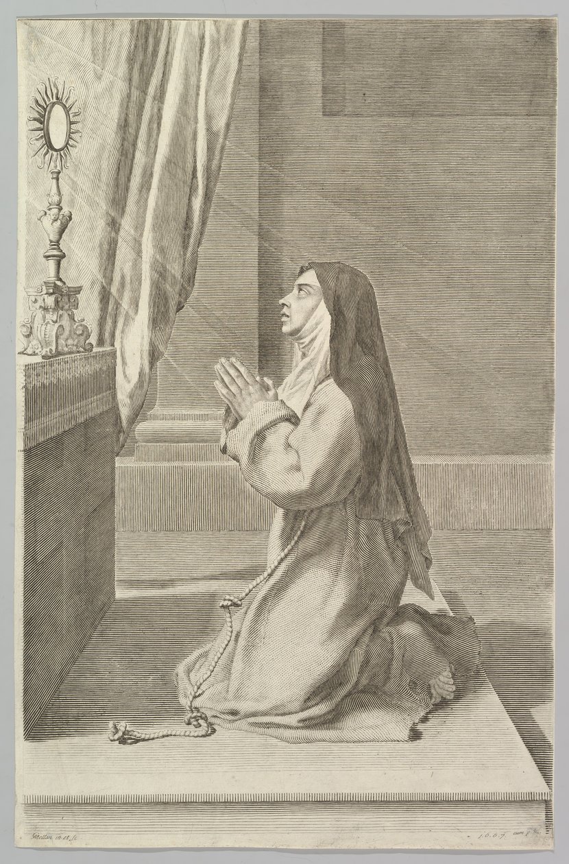 St. Claire, 1667. av Claude Mellan
