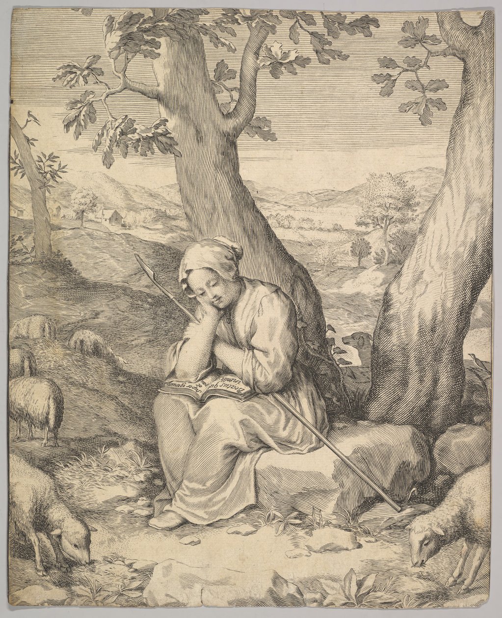 St. Genevieve. av Claude Mellan