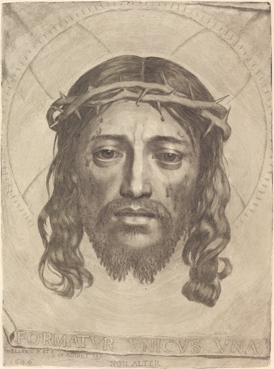 Likkledet til Saint Veronica av Claude Mellan
