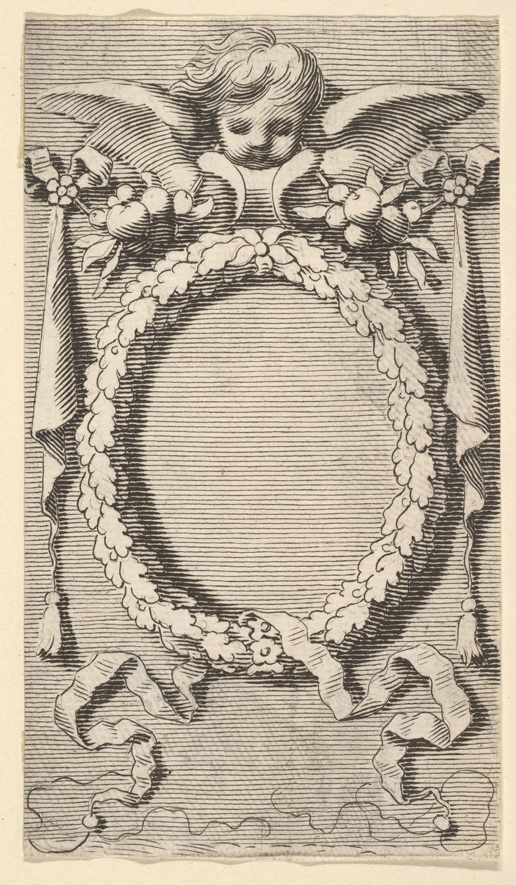 Tittelside: Desmarets de Saint-Sorlin, Jomfru Marias kontor, 1645. av Claude Mellan