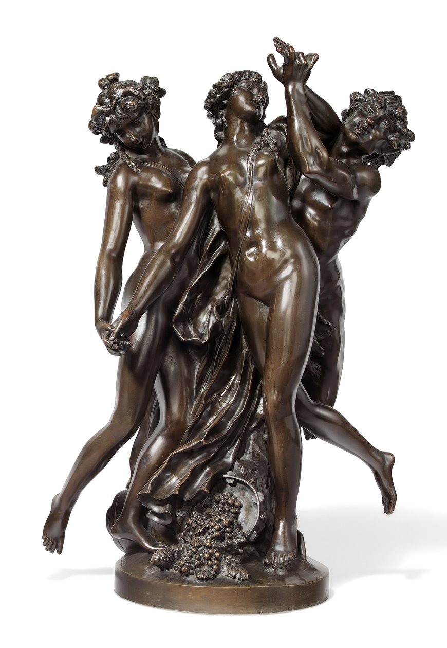 The Three Graces, ca. 1860 (bronse) av Claude Michel (after) Clodion