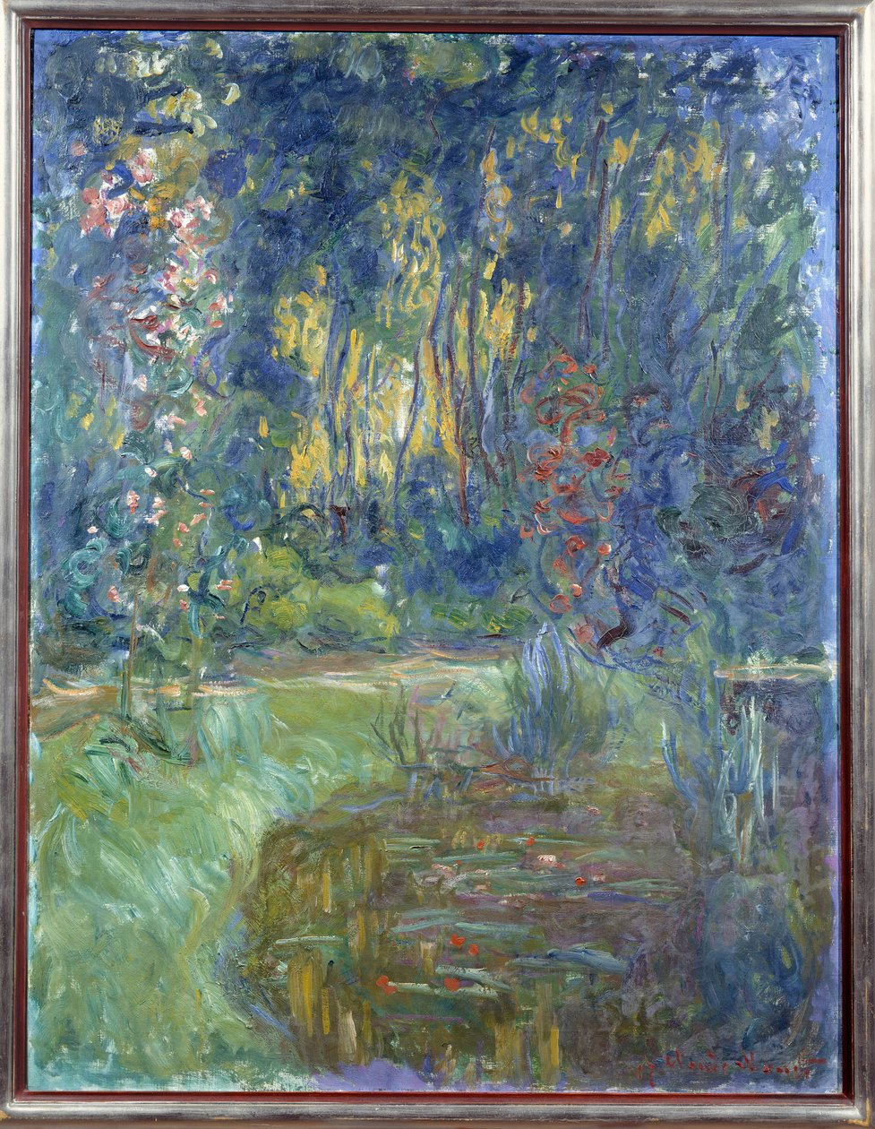 Et hjørne av Givernys dam. Maleri av Claude Monet (1840-1926) av Claude Monet