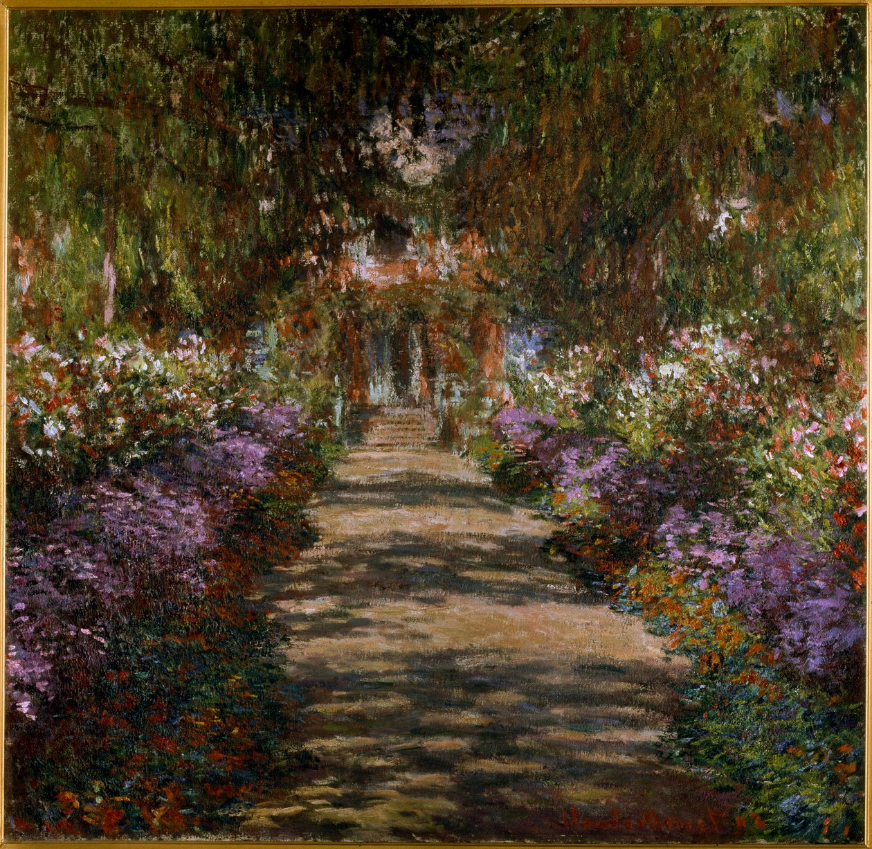 Allee i hagen til Giverny av Claude Monet