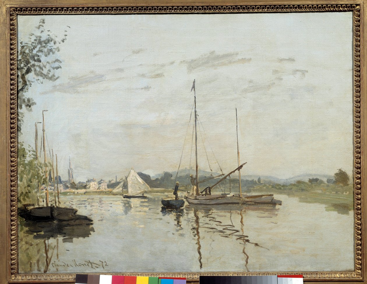 Argenteuil-maleri av Claude Monet (1840-1926) 1872 Søn. 0,5x0,65 m Paris, musee d