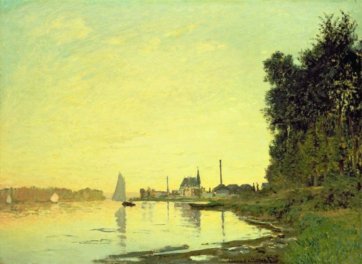 Argenteuil, på slutten av ettermiddagen, 1872 av Claude Monet