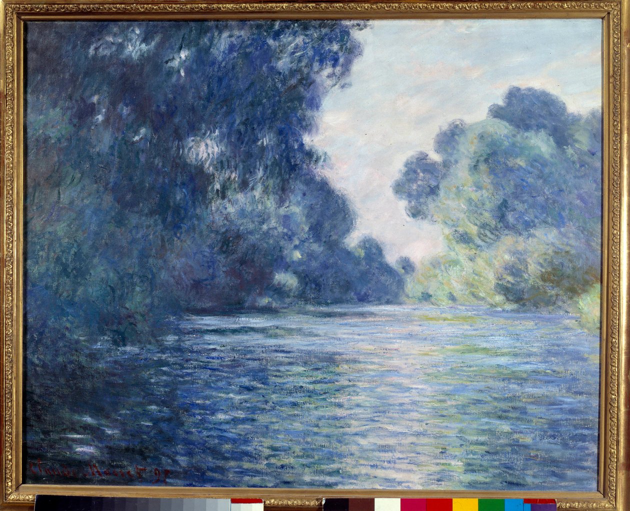 Arm de Seine nær Giverny. Maleri av Claude Monet (1840-1926) av Claude Monet
