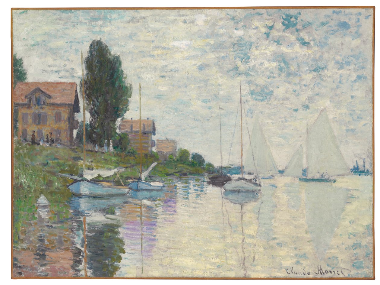 På Petit-Gennevilliers, 1874 av Claude Monet
